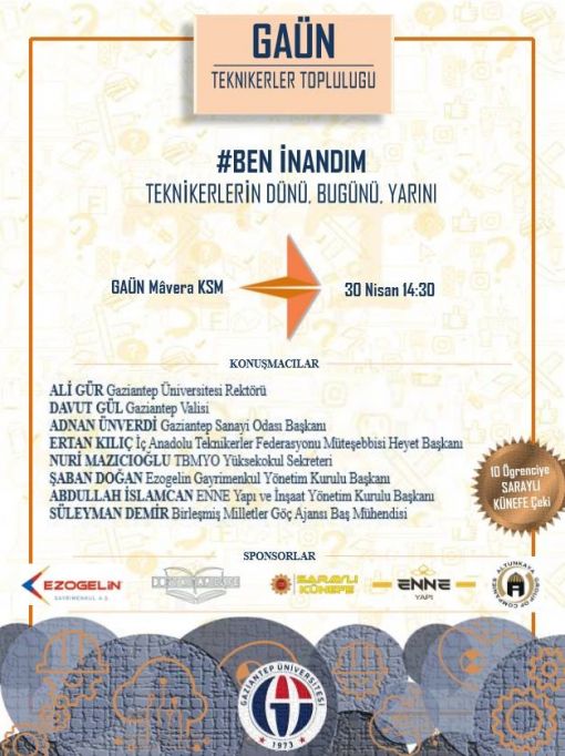 Teknikerlerin Dünü, Bugünü, Yarını, HaberTekniker, Gaziantep Üniversitesi, GAÜN 