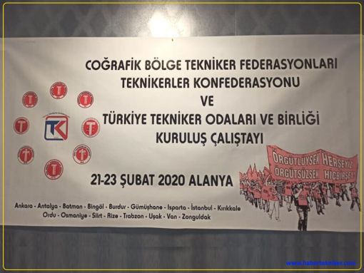 Coğrafik Bölge Tekniker Federasyonları ve Konfedarasyonu Kuruluş Çalıştayı, Alanya, HaberTekniker 