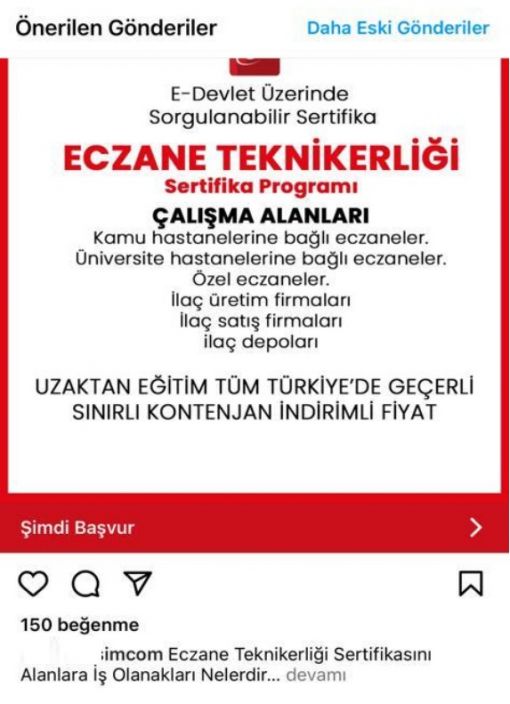 ECZANE TEKNİKERLİĞİ SERTİFİKA PROGRAMI, Yasal değil, HaberTekniker 