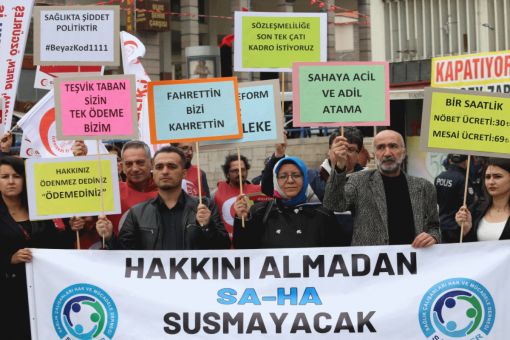 Sağlık emekçileri Ankara'da bir araya gelerek Beyaz Reform'a tepki gösterdi, Saglik Teknikeri 