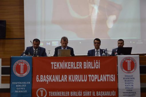 Teknikerler Birliği VI.Başkanlar Toplantısı - Siirt 