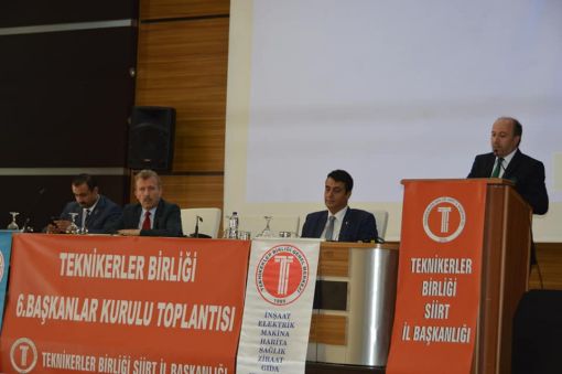 Teknikerler Birliği VI.Başkanlar Toplantısı - Siirt  